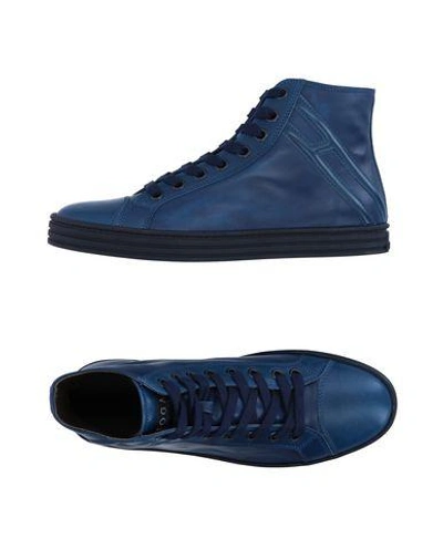 Hogan Rebel Sneakers In Dark Blue