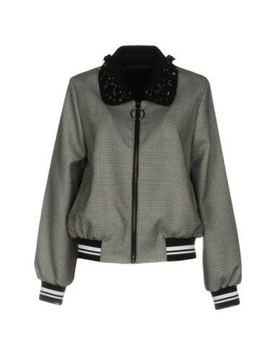 Mother Of Pearl Bomber In Black