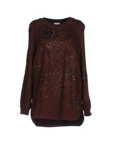 Dries Van Noten Sweatshirts In Brown