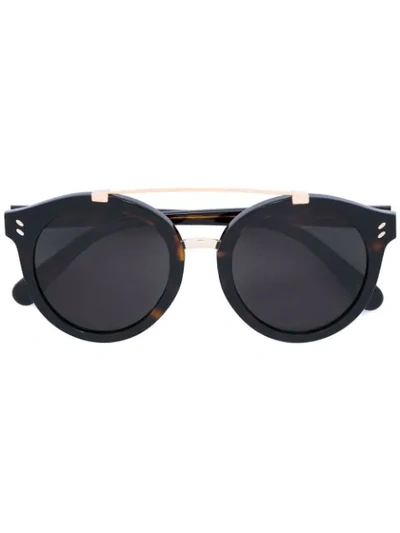 Stella Mccartney Round Frame Sunglasses In Black