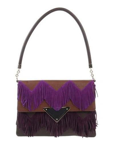 Sara Battaglia Shoulder Bag In Cocoa