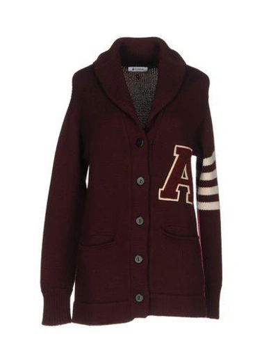 Dondup Cardigans In Maroon