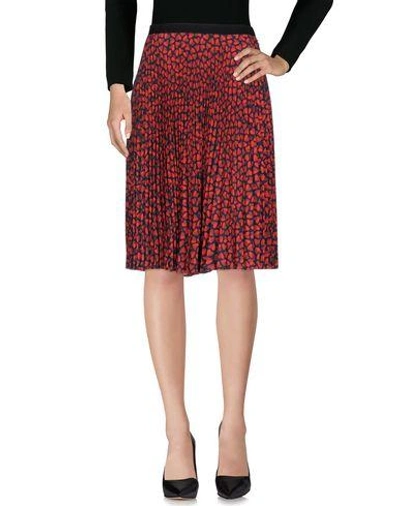 Paul Smith Knee Length Skirts In Red