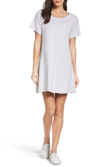 Bb Dakota Journey T-shirt Dress In Heather Grey | ModeSens