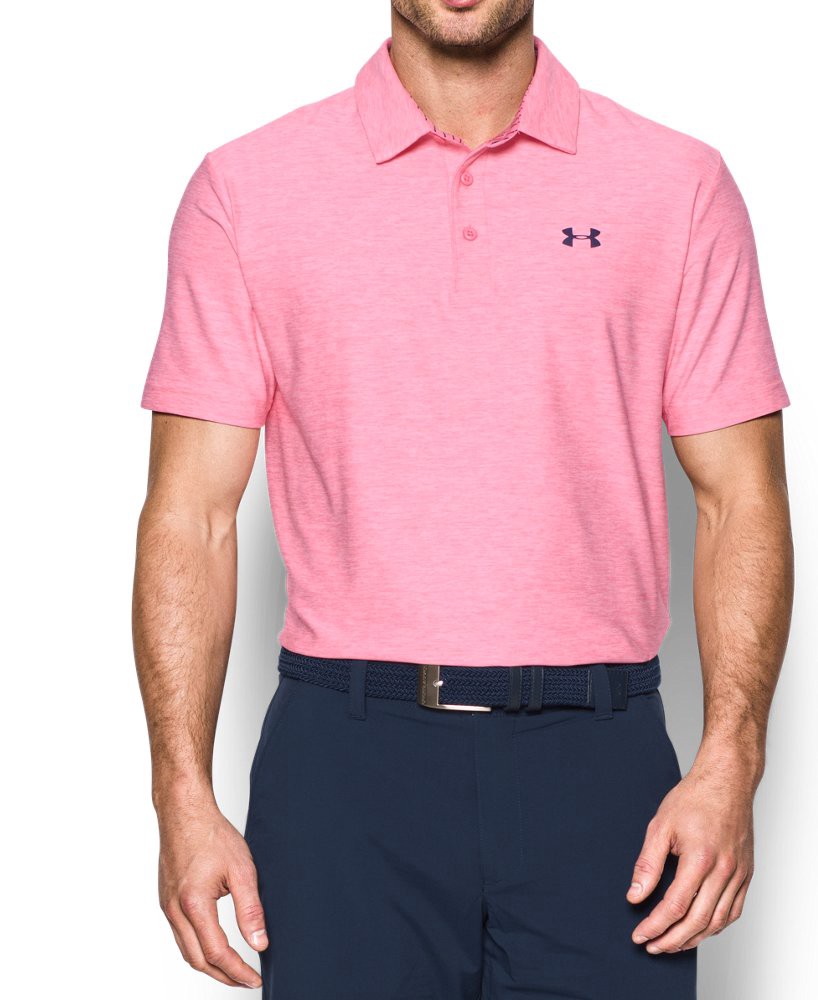 Under Armour Ua Playoff Polo In Pink 