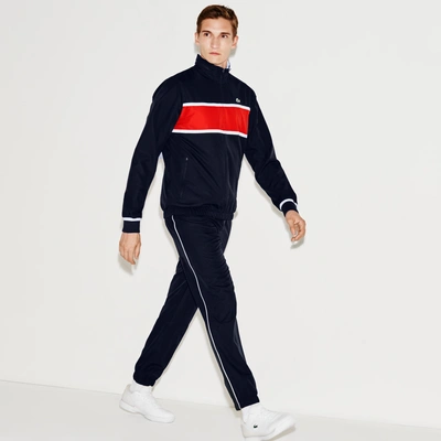 Lacoste Men's Sport Colorblock Tennis Tracksuit - Navy Blue/etna Red |  ModeSens