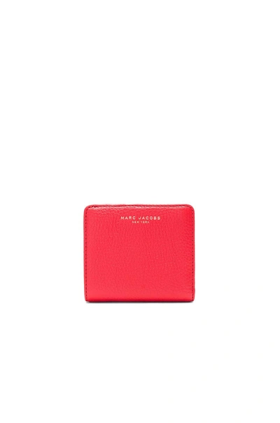 Marc Jacobs Gotham Open Face Billfold In Red. In Lava Red