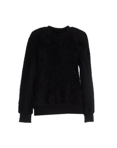 Balmain Sweaters In Black