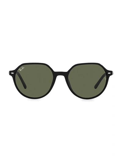 Ray Ban Thalia Sunglasses Black Frame Green Lenses Polarized 51-18