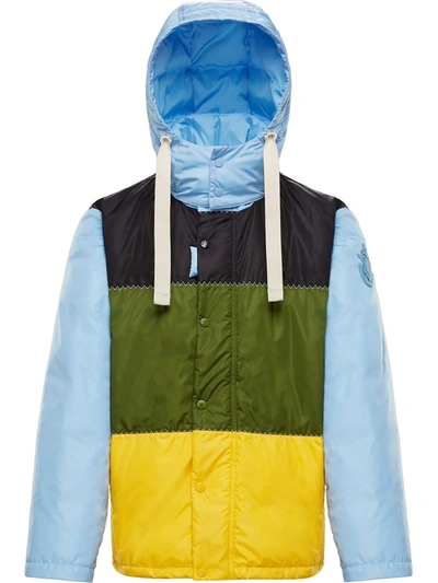 Jw Anderson X Moncler Borealis Panelled Jacket In Green