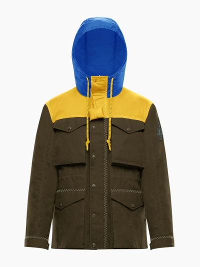 Jw Anderson X Moncler Leyton Hooded Jacket In Brown