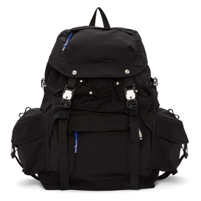 Ader Error Nylon And Cotton-canvas Backpack In Black