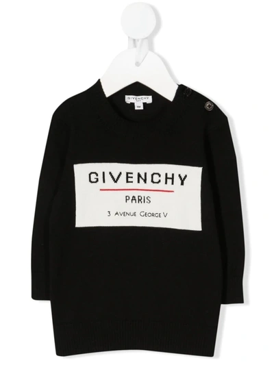 Givenchy Babies' Logo-embroidered Sweatshirt In Black