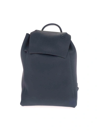 Loewe Anagram Backpack In Blue