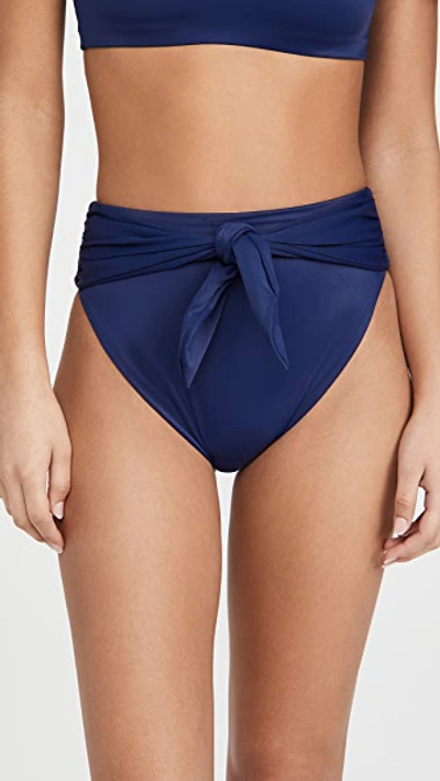 Agua Bendita Isabella Proa Bikini Bottoms In Navy