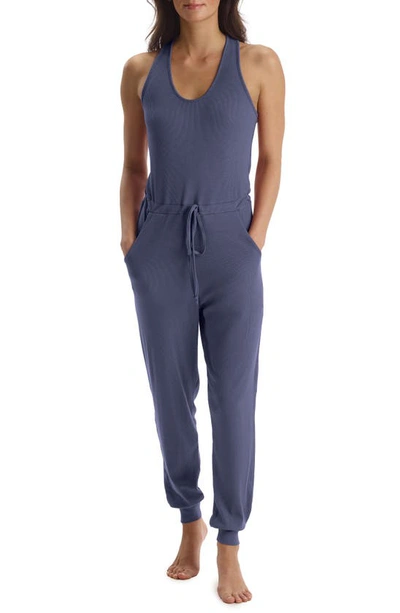 Commando Luxury Rib Racerback Jumpsuit In Night Shadow