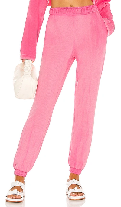 Cotton Citizen Brooklyn Tie Dye Sweatpants In Hot Pink Mix
