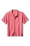 Tommy Bahama Tropic Isle Short Sleeve Button-up Silk Camp Shirt In Candy Rose