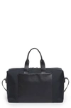 Troubadour Nylon & Leather Weekend Bag In Navy Nylon/ Navy Leather