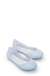 Mini Melissa Girls' Melcampape Glitter Zigzag Flats - Toddler, Little Kid, Big Kid In White