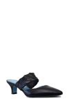 Valentina Rangoni Dag Mule In Black Parmasoft