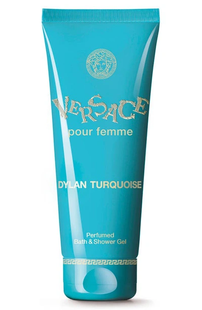 Versace Dylan Turquoise Perfumed Bath & Shower Gel, 6.7-oz. In Blue