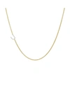 Zoe Lev 14k Yellow Gold Diamond Asymmetric Initial Necklace, 18 In U/gold