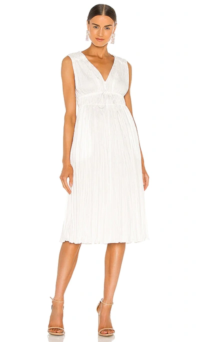 Rebecca Taylor Sleeveless Cotton Blend Broomstick Dress In Lyria White |  ModeSens
