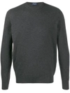Drumohr Cashmere Crew-neck Sweater In Grey
