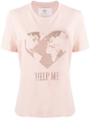 Alberta Ferretti Help Me Oversized T-shirt In Light Pink