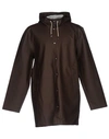 Stutterheim Full-length Jacket In Dark Brown