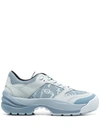 Kenzo Womens Light Blue Leather Sneakers