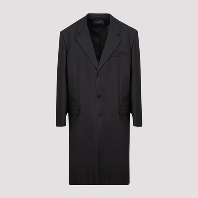 Balenciaga Hybrid Tailored Coat In Black