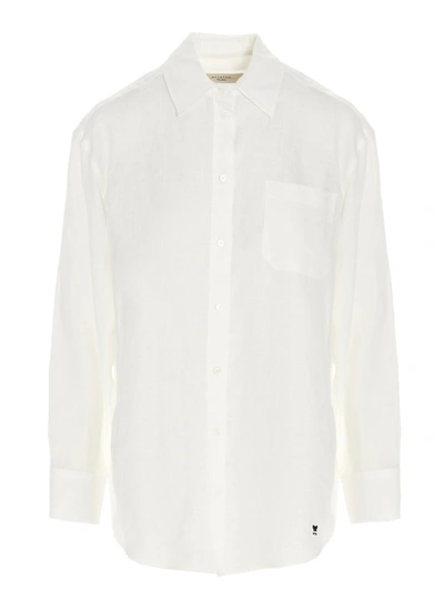 Weekend Max Mara Logo Embroidered Shirt In White