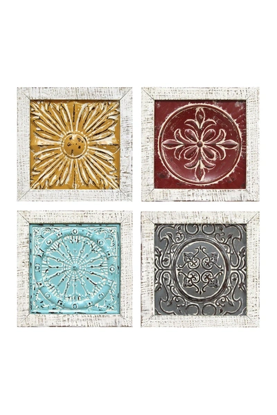 Stratton Home Multi Accent Tile Wall Art Set Of 4