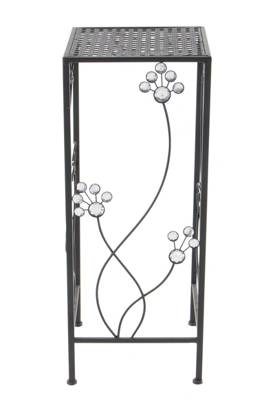 Willow Row Metal Plant Stands In Black