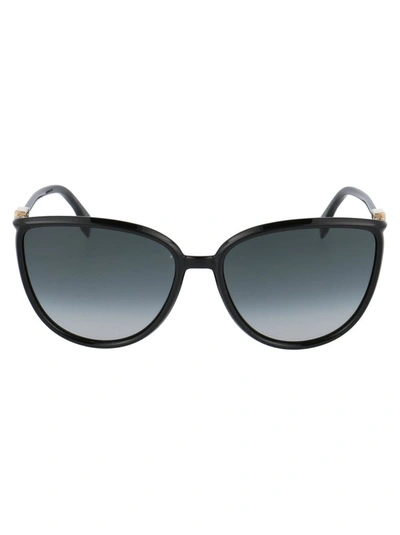 Fendi Grey Cat Eye Ladies Sunglasses Ff 0459/s 0807 59 In Black