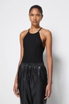 Jonathan Simkhai Standard Eve Racer Back Tank In Black