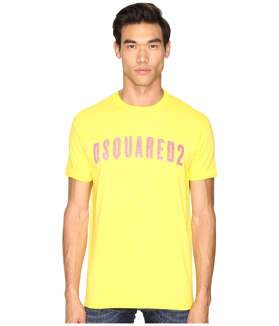 dsquared2 shirt yellow