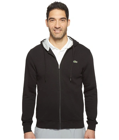 Lacoste Sport Full Zip Hoodie Fleece Sweatshirt | ModeSens