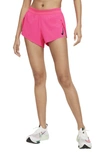 Nike Aeroswift Women's Running Shorts In Hyper Pink,black