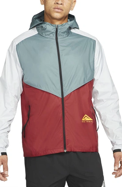 Nike Windrunner Packable Jacket In Hasta,dark Cayenne,pure Platinum,solar Flare