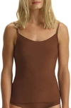 Commando Butter Scoop Neck Spandex Camisole In Cinnamon