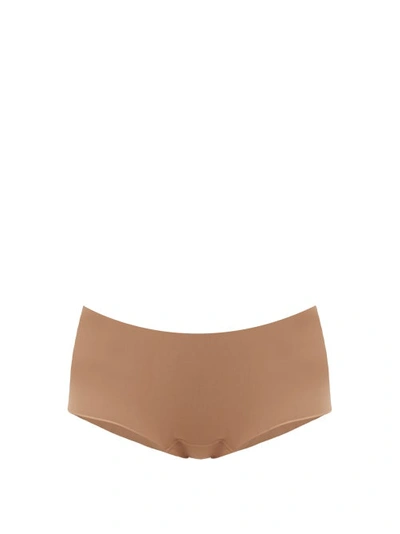 Commando Butter Modal-blend Hipster Briefs In Toffee