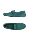 Tod's Loafers In Turquoise