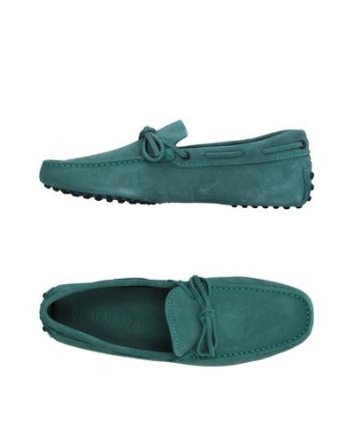 Tod's 平底鞋 In Turquoise