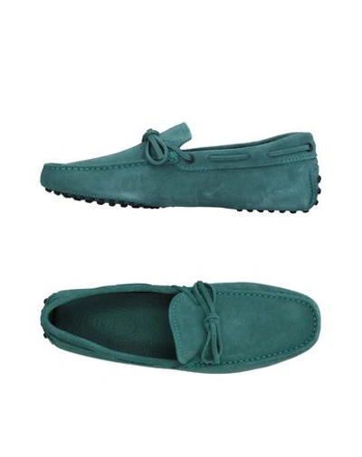 Tod's Loafers In Turquoise