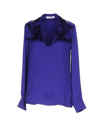Pierre Balmain Silk Shirts & Blouses In Dark Purple | ModeSens