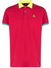 Peuterey Colour-block Polo Shirt In Pink