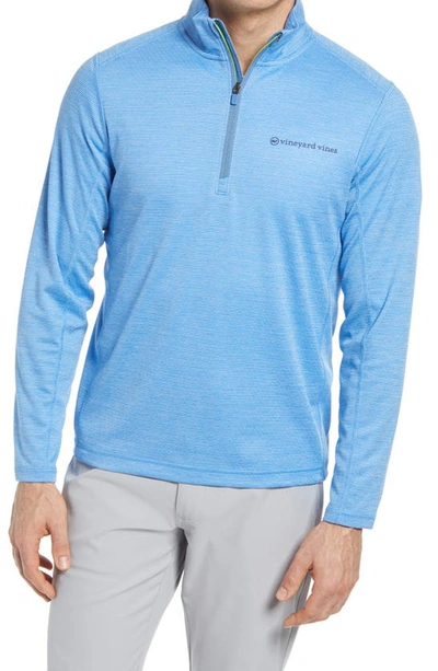 Vineyard Vines Sankaty Half Zip Performance Pullover In Coastline